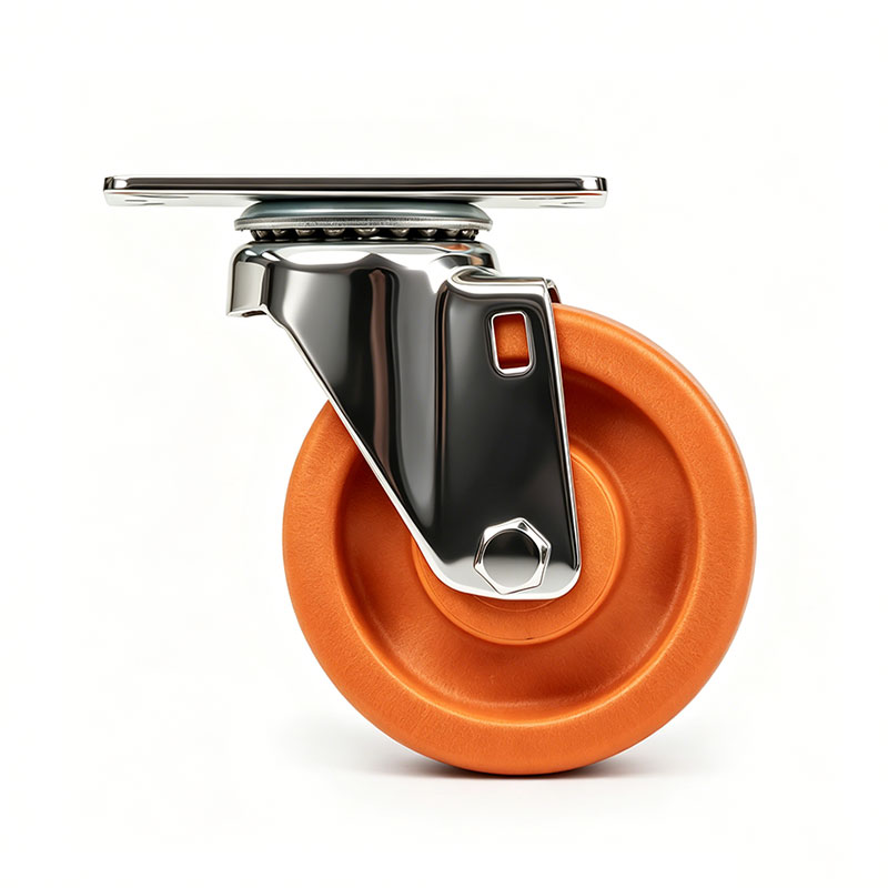Commercial High-Temp Orange Polymer Bakery Rack Casters