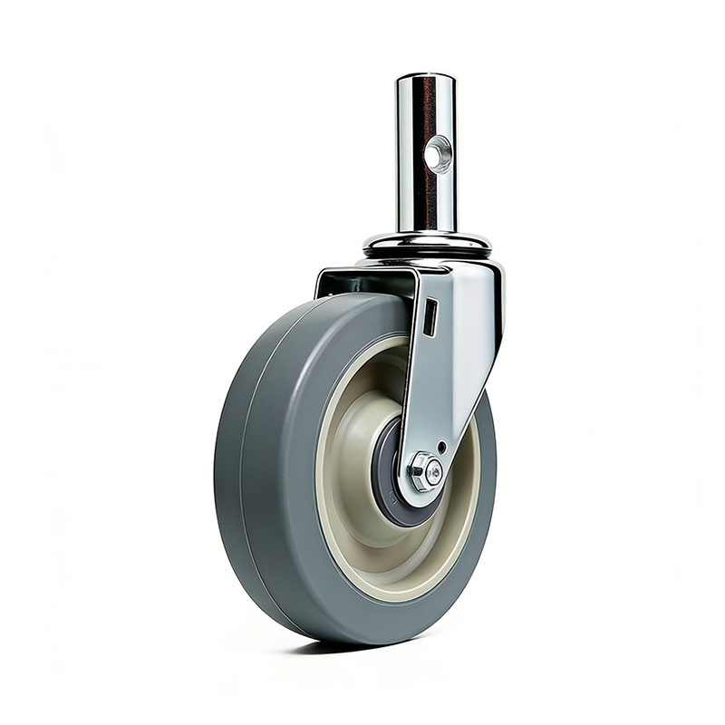 Industrial Rubber Hand Truck Casters with Brake