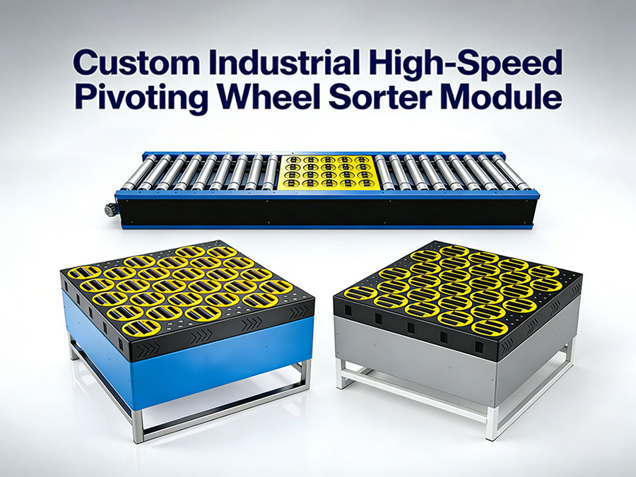 Custom Industrial High-Speed Pivoting Wheel Sorter Module