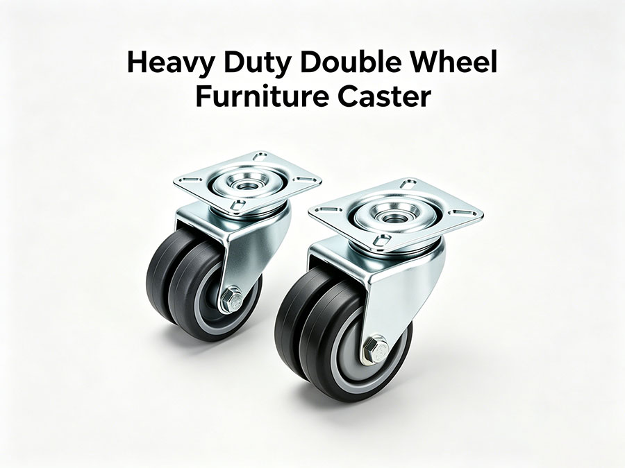 Heavy Duty Double Wheel Furniture Caster