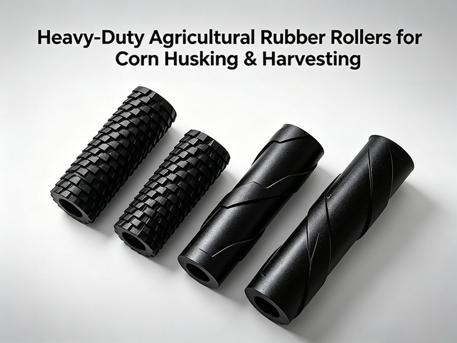 Heavy-Duty Agricultural Rubber Rollers for Corn Husking & Harvesting