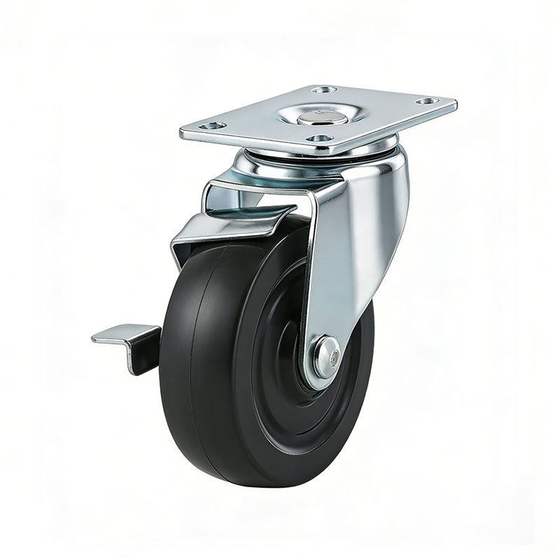Custom Phenolic Hand Truck Caster with Total Lock Brake