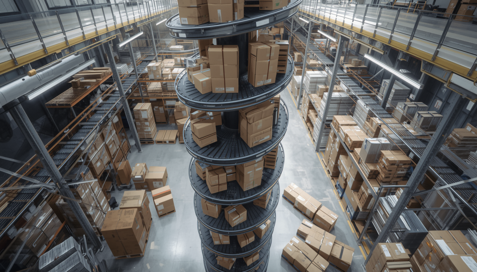 vertical spiral conveyor