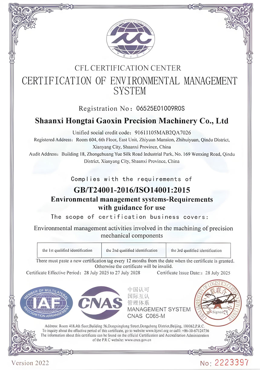 ISO 14001:2015 Environmental Management System Certification