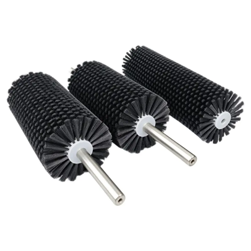 Hard-bristle Metal Shaft Industrial Roller Brush