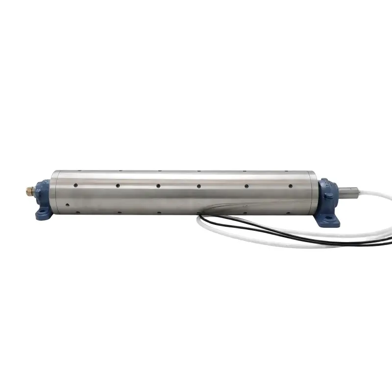 Custom Steel Electromagnetic Roller with Pillow Block Bearings