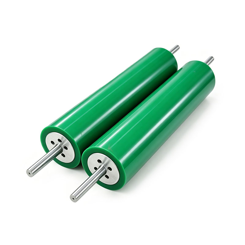Custom Green Nitrile NBR Rubber Rollers for Industrial Conveyors, Printing, and Textiles