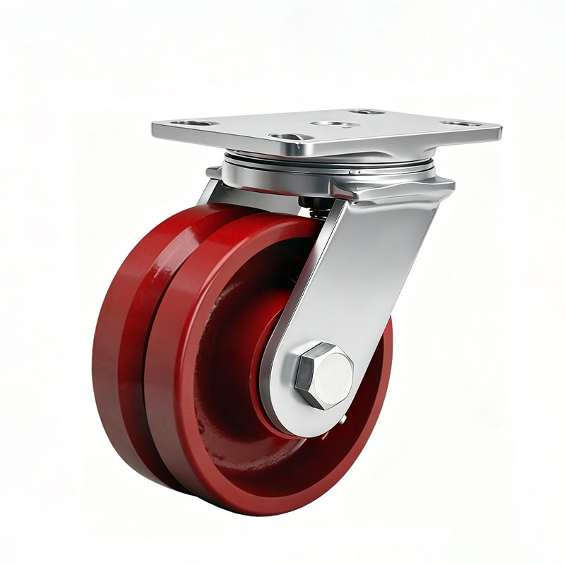 Heavy-Duty V-Groove Track Casters
