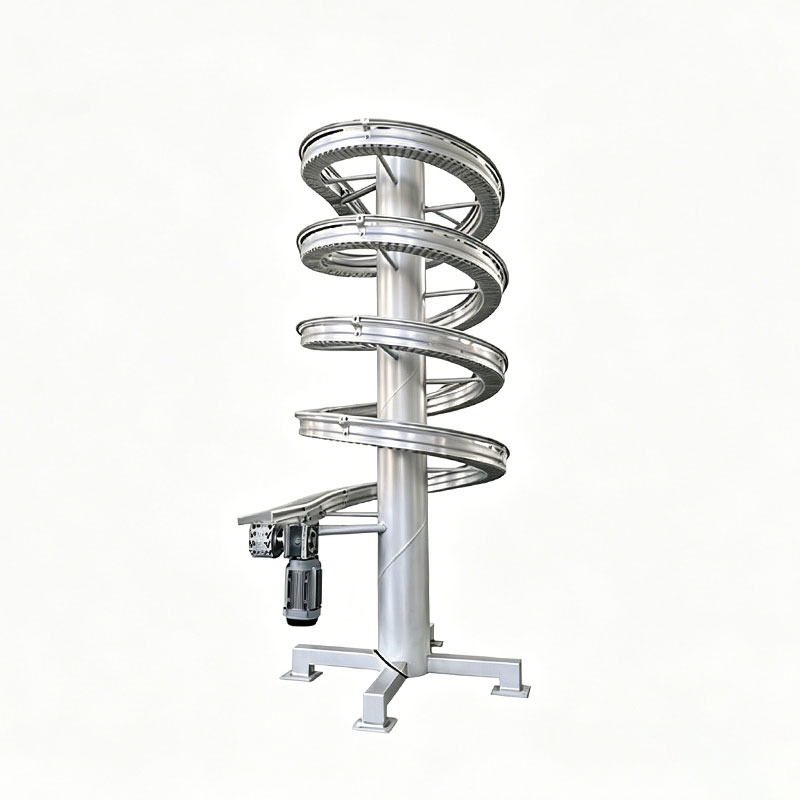 Custom Vertical Spiral Conveyors for Food, Beverage & Bottling Lines