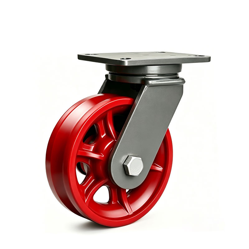 Industrial Spoked V-Groove Track Casters