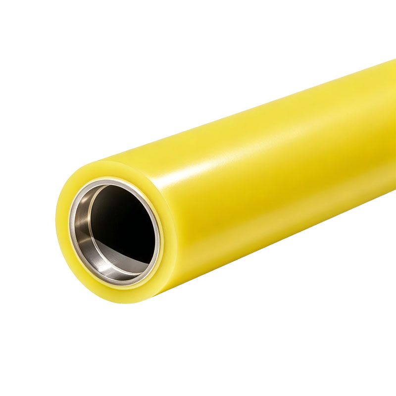 Custom Yellow Polyurethane PU Rollers for Heavy-Duty Conveying