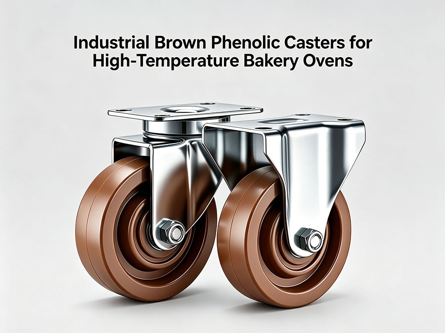Industrial Brown Phenolic Casters for High-Temperature Bakery Ovens
