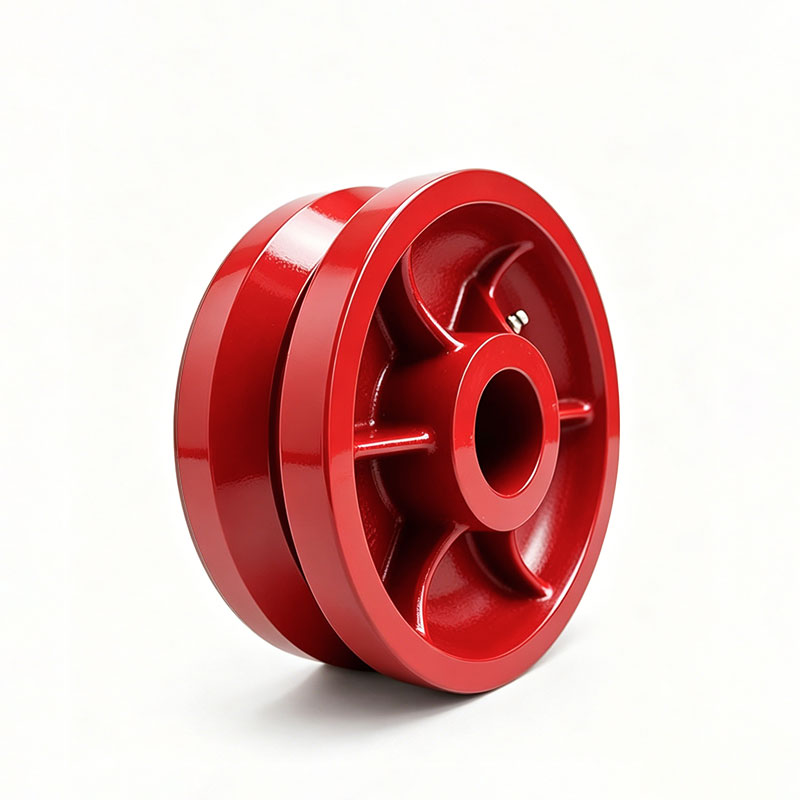 Custom Impact-Resistant Ductile Iron V-Groove Wheels