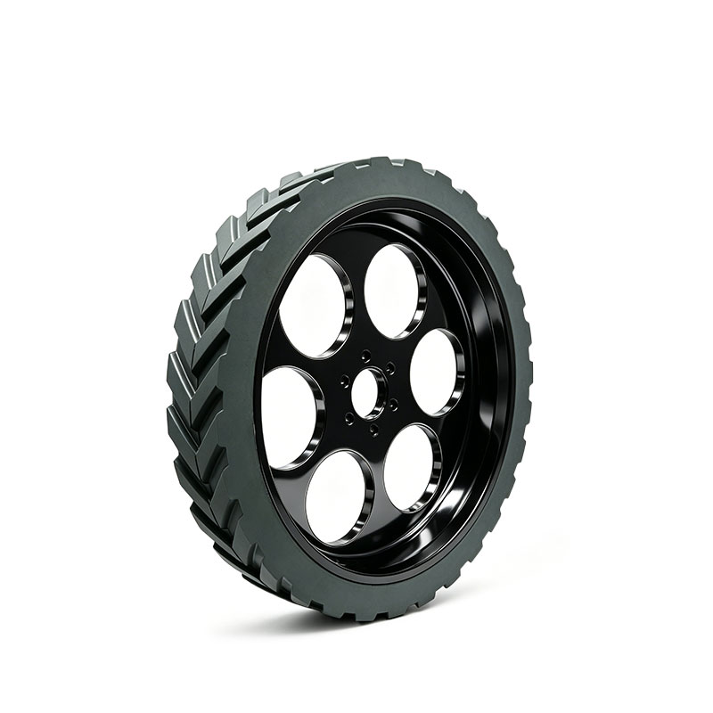 Custom Herringbone Tread Rubber Drive Wheel for AGV