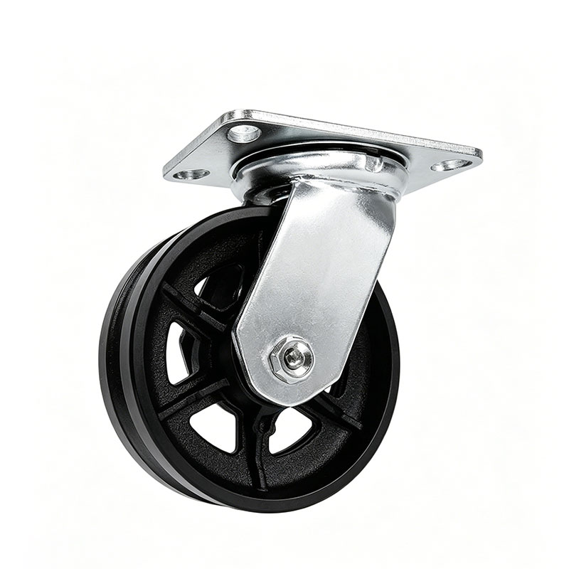 Industrial Spoked V-Groove Track Casters