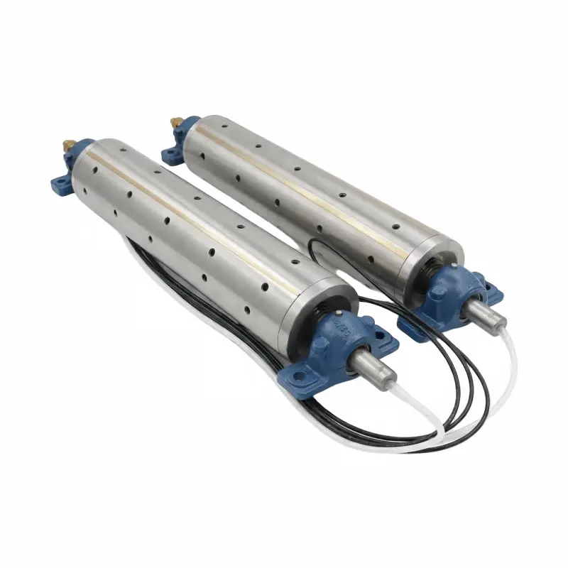 Custom Steel Electromagnetic Roller with Pillow Block Bearings