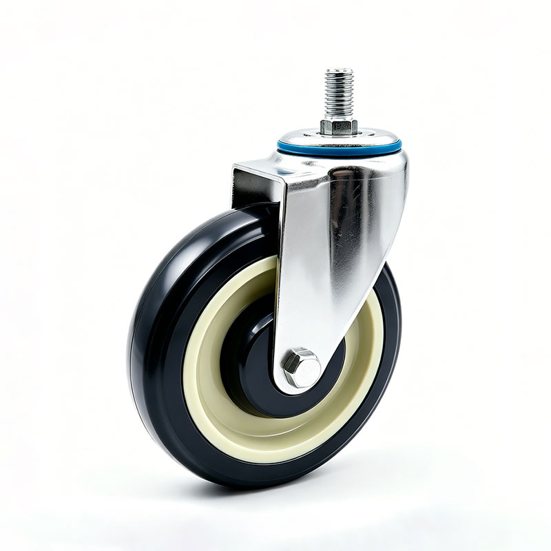 5 Inch Polyurethane Shopping Cart Caster Manufacturer 