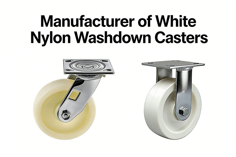 Manufacturer of White Nylon Washdown Casters
