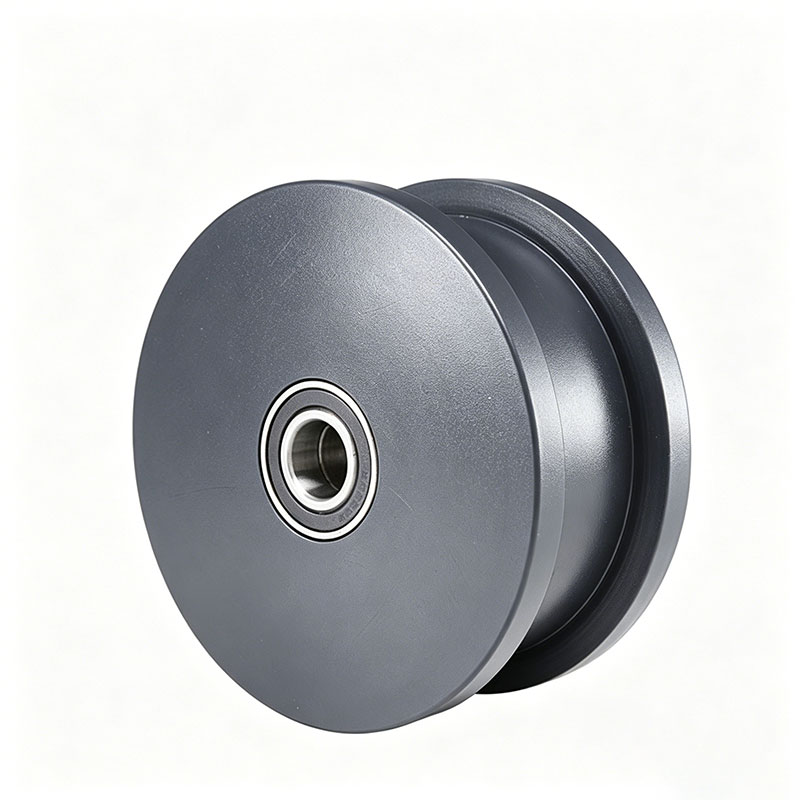 Industrial Heavy-Duty Nylon Double Flanged Track Wheels