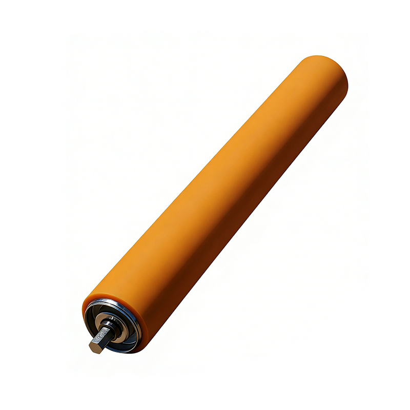 Polyurethane Rubber Coated Rollers with Shaft