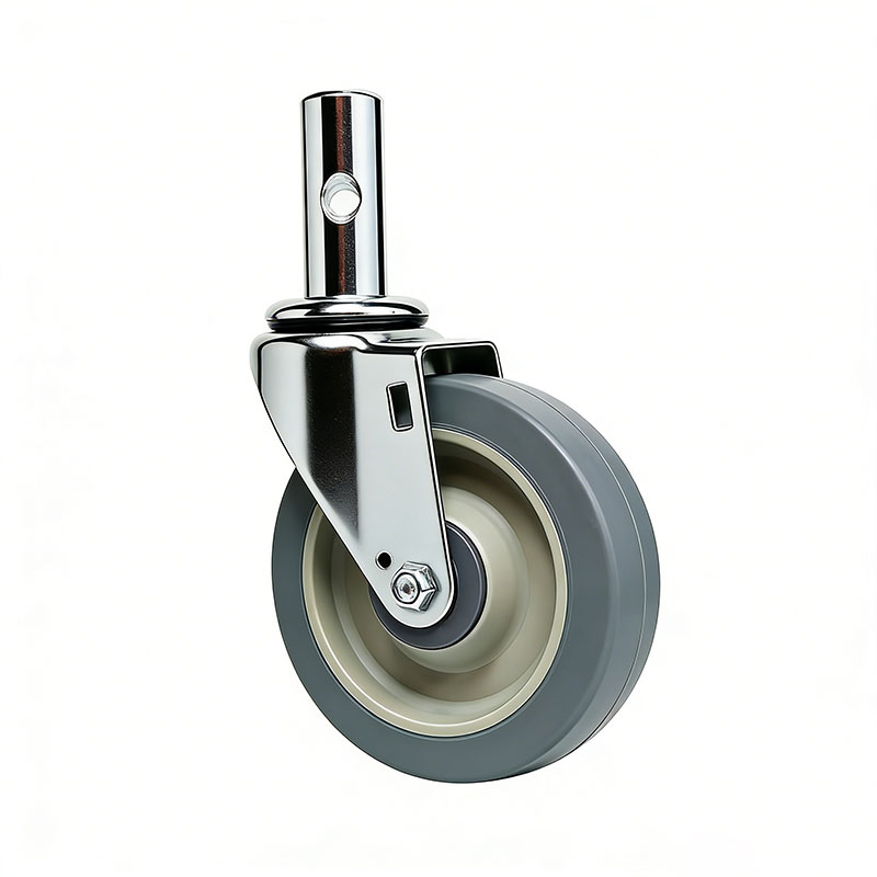 Industrial Rubber Hand Truck Casters with Brake