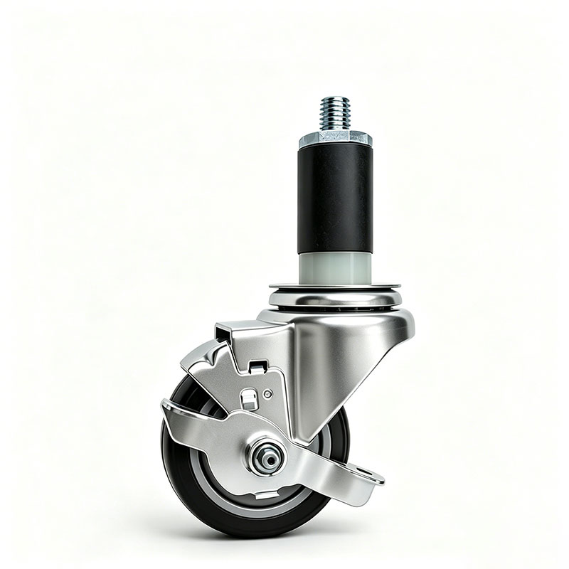 Expanding Stem Stainless Steel Washdown Casters
