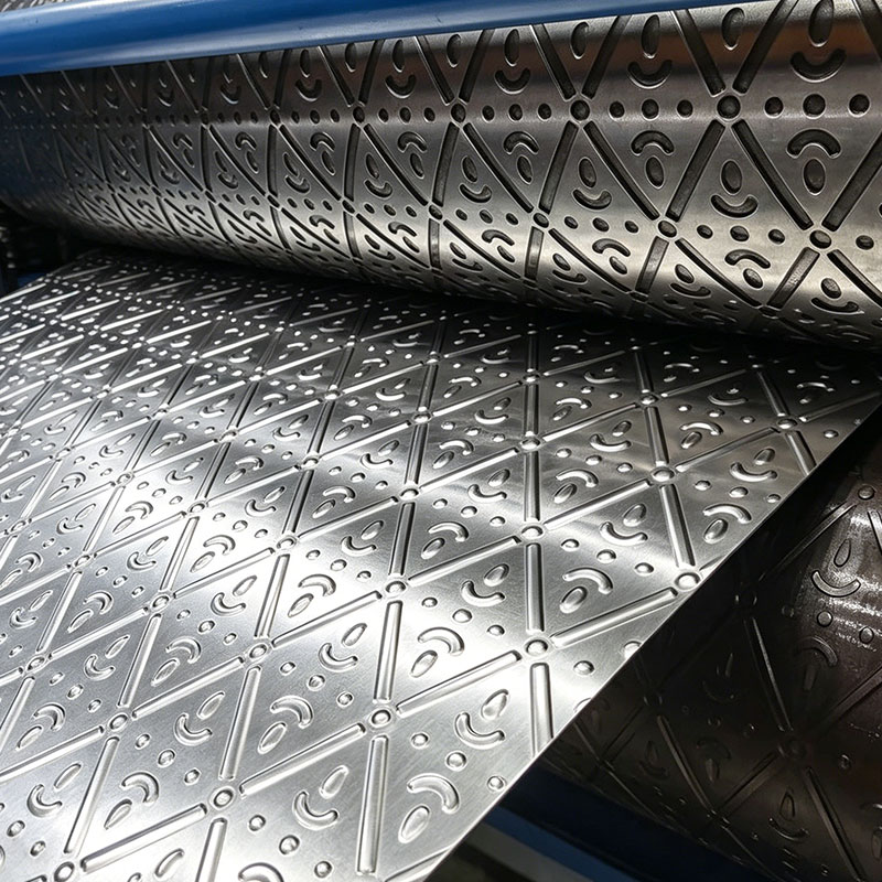 Heavy-Duty Steel Plate Embossing Roller for Checkered and Tread Patterns