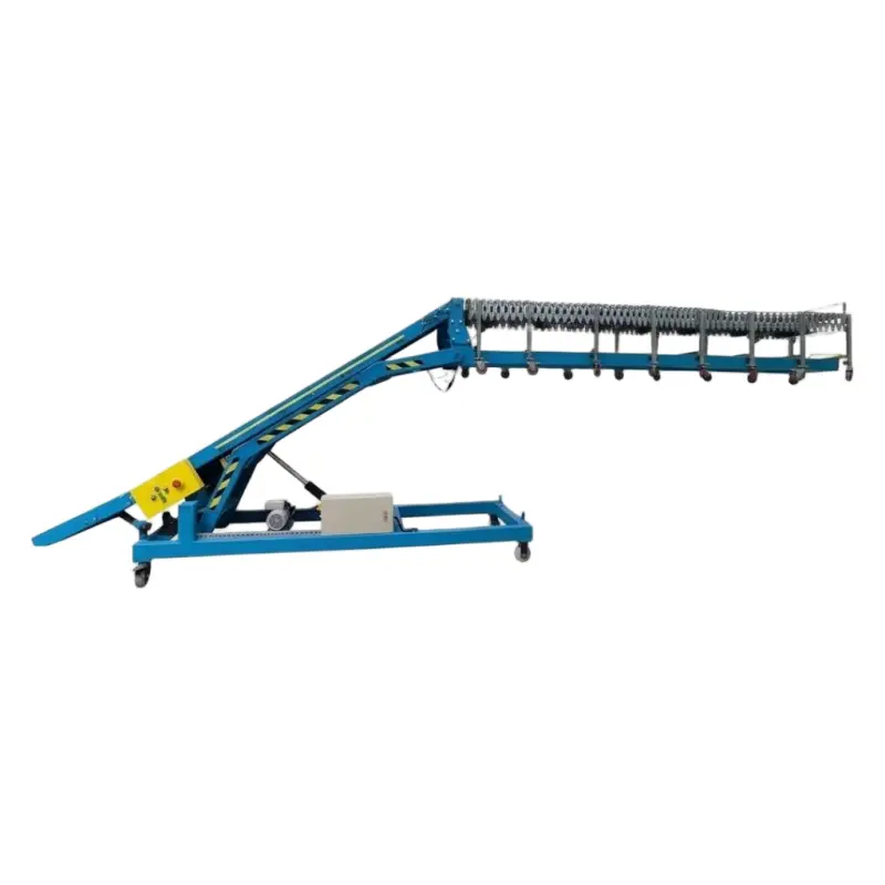 Custom Truck Loading and Unloading Roller Conveyor System