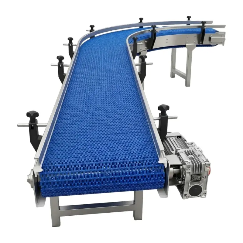 Custom Modular Plastic Belt Conveyor System