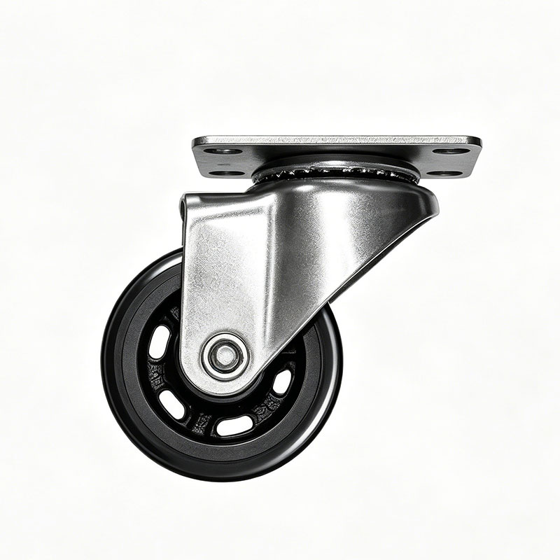 Non-Marking Black Polyurethane Swivel Caster