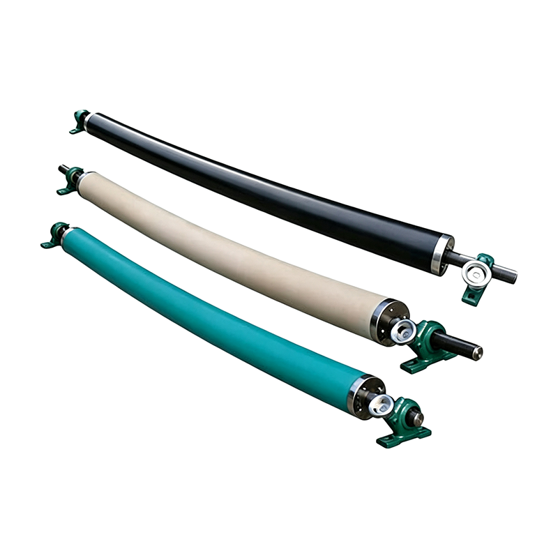 Web Flattening & Wrinkle-Removing Rubber Expander Roller