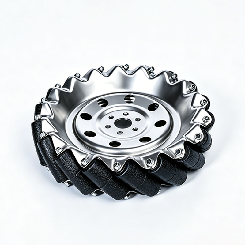Carbon Steel Mecanum Wheels with Double Bearings