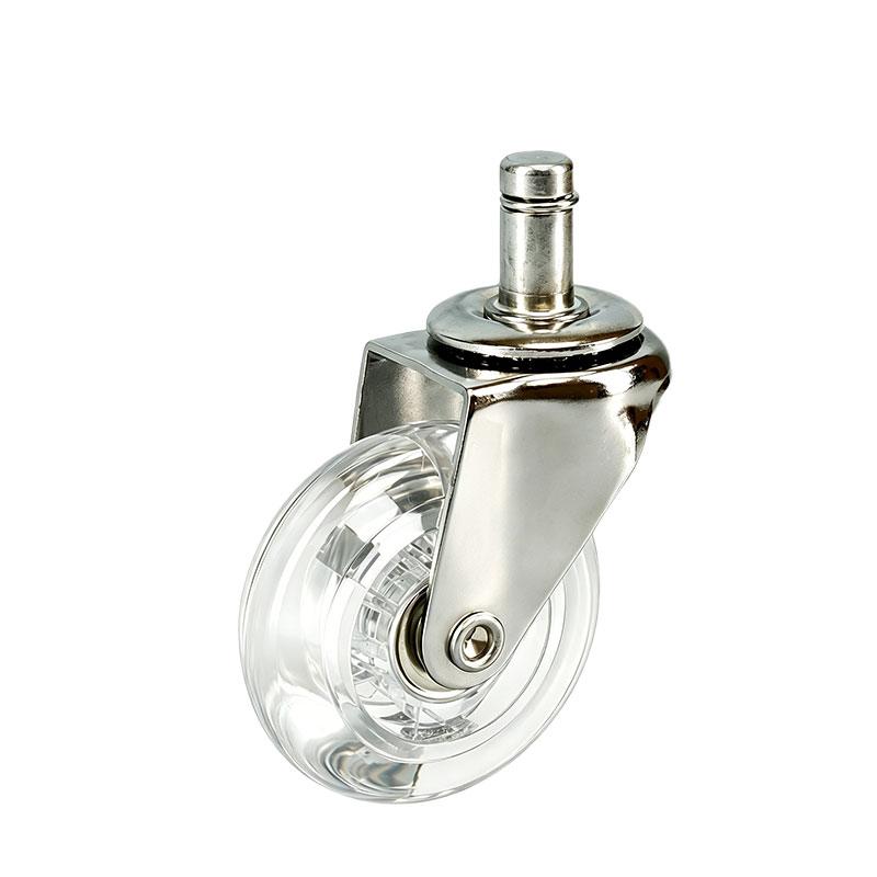 3-Inch Transparent Non-Marking Furniture Ice Wheel Swivel Caster