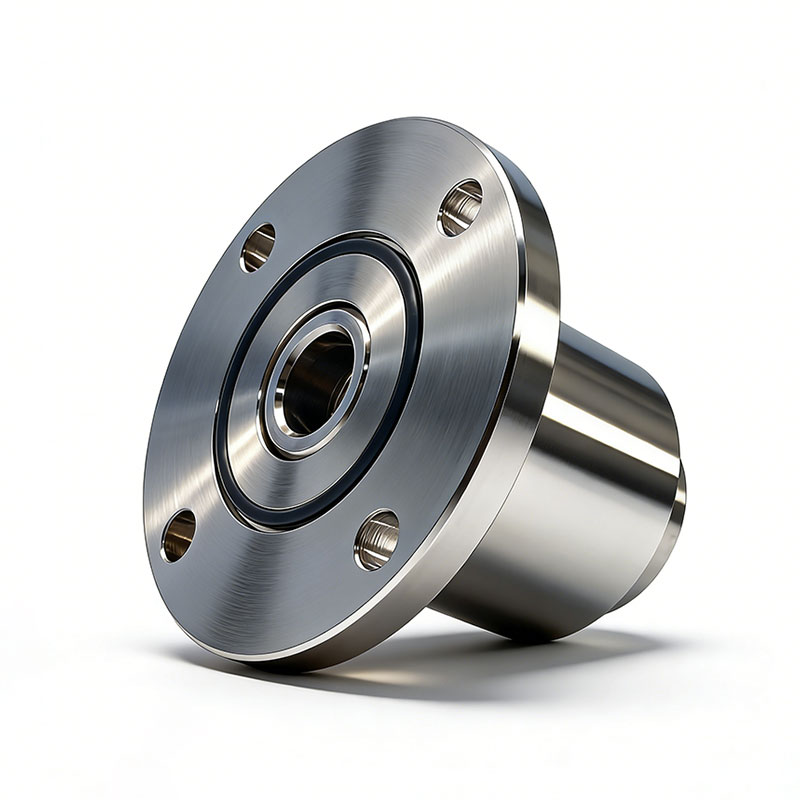 Custom Flanged Hollow Shafts with O-Ring Grooves