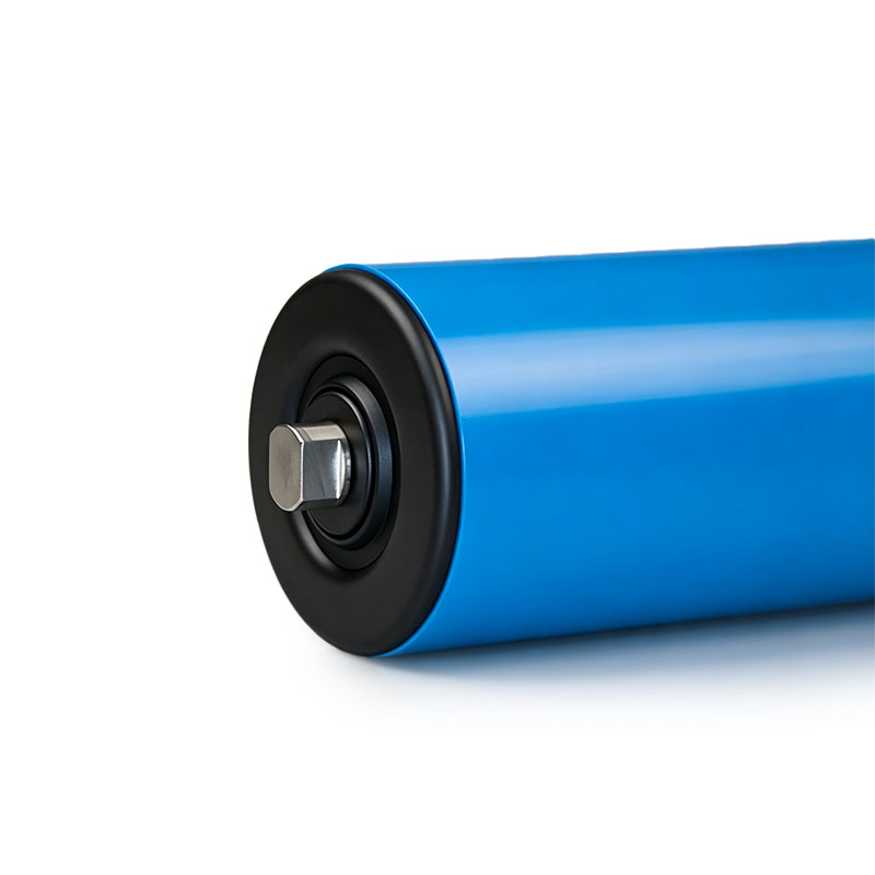 Custom Polyurethane Conveyor Roller with Heavy-Duty Housing Base