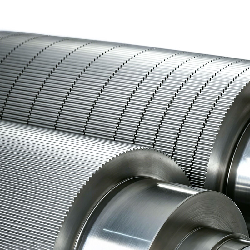 Custom Forged Steel Flute Rollers with Tungsten Carbide Coating