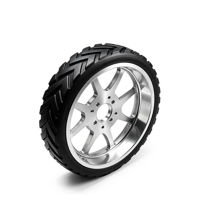 Custom Herringbone Tread Rubber Drive Wheel for AGV