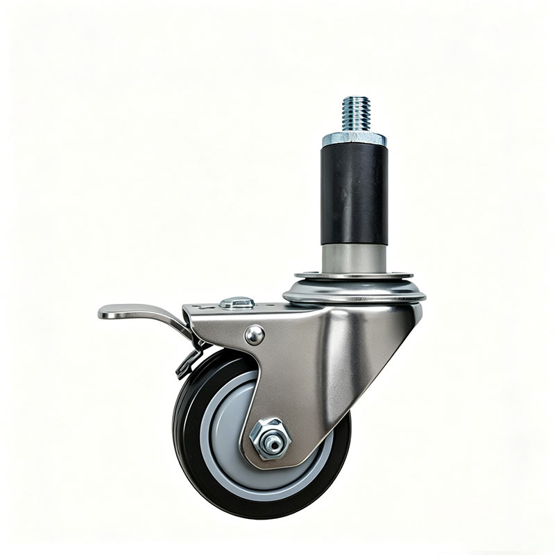 Expanding Stem Stainless Steel Washdown Casters