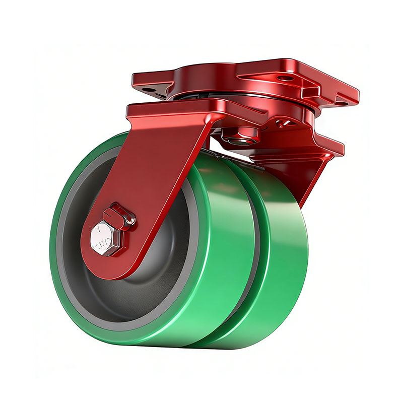Custom Dual Wheel Kingpinless Casters for Automotive Assembly & AGV