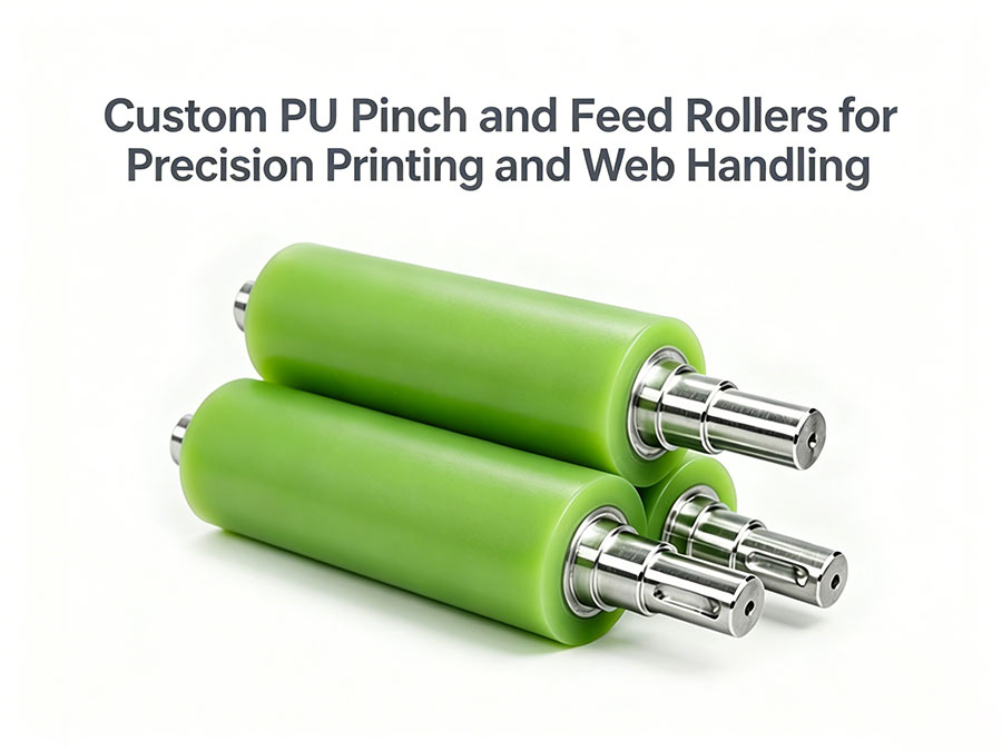 Custom PU Pinch and Feed Rollers for Precision Printing and Web Handling