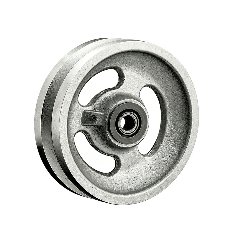 Industrial Heavy-Duty Cast Iron V-Groove Wheels
