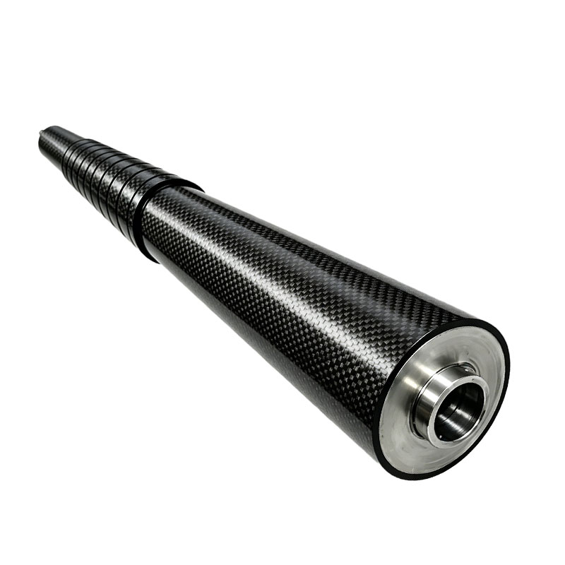 Custom grooved carbon fiber Spreader roller for Web Handling