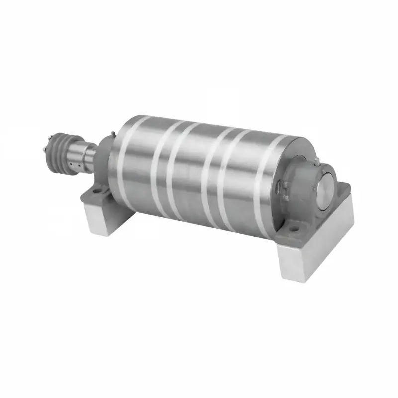 Custom Electromagnetic Roller with V-Belt Pulley & Pillow Block Bearings
