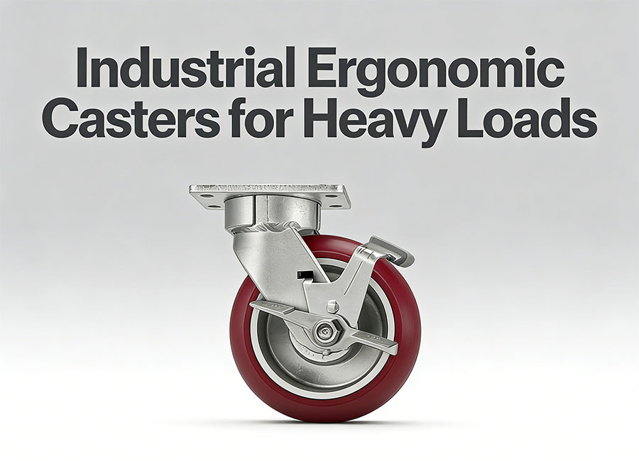 Industrial Ergonomic Casters for Heavy Loads