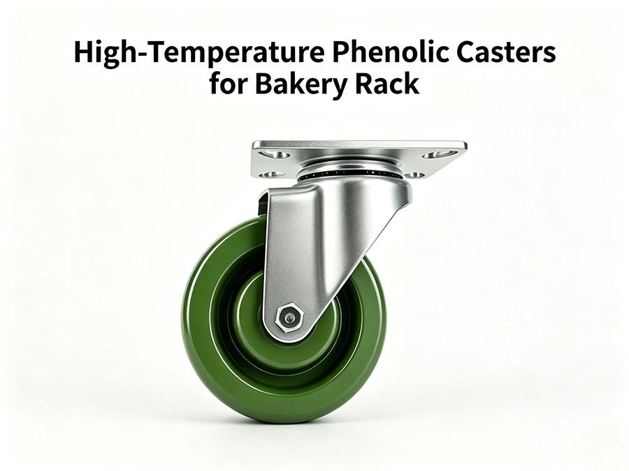 High-Temperature Phenolic Casters for Bakery Rack