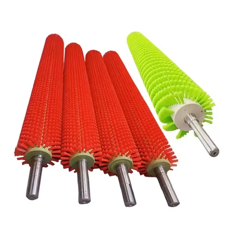 Nylon Bristles Cleaning Roller Brush with Shaft