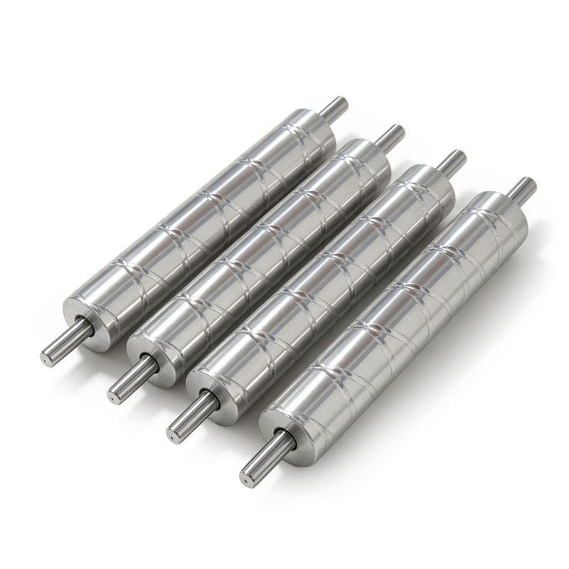 Industrial Anodized Cross-Hatch Aluminum Roller for Film and Textile Processing Lines