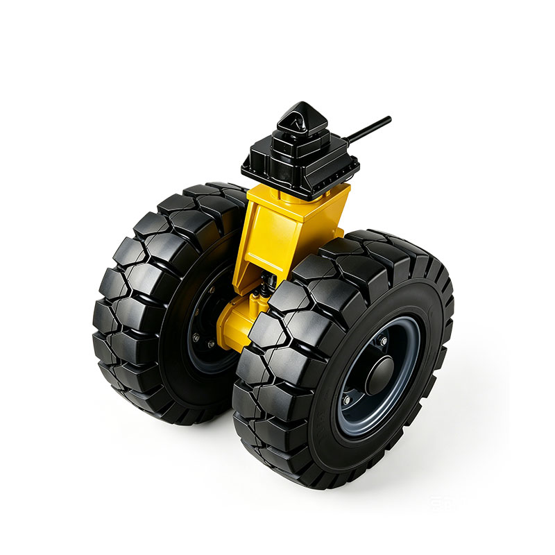 High-Cushioning Double-Wheel Solid Rubber Container Casters