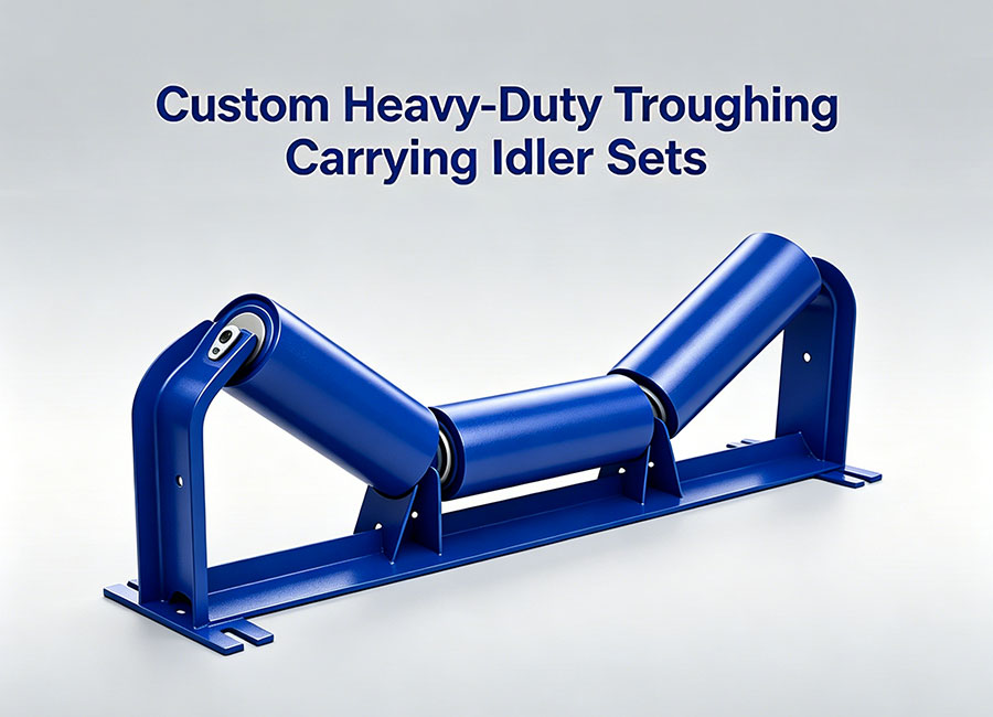 Custom Heavy-Duty Troughing Carrying Idler Sets