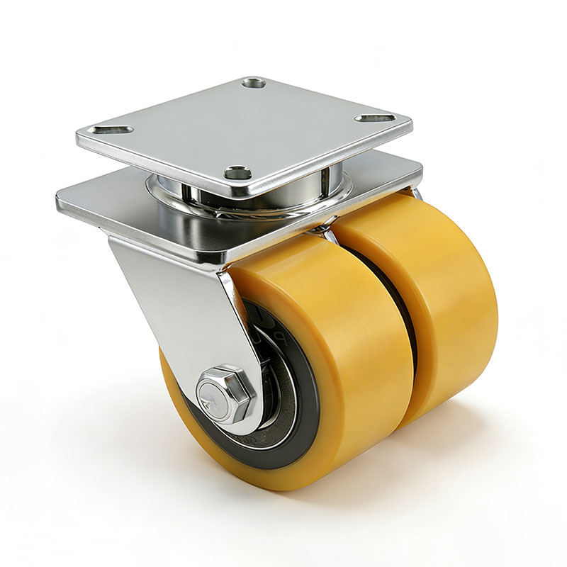 Custom Dual Wheel Kingpinless Casters for Automotive Assembly & AGV